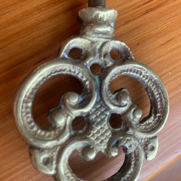 Vintage Brass Candle Snuffer - Beautifully ornate 16 inches - Picture 5 of 8